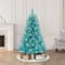 6 Pack: 4ft. Pre-Lit Fashion Teal Artificial Christmas Tree, Clear Lights
